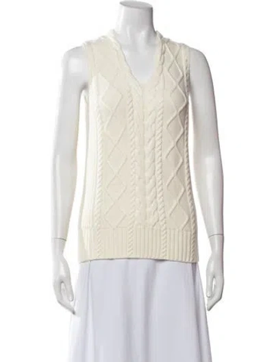 Pre-owned Varley V-neck Sweater W/ Tags In Neutrals