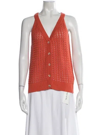 Pre-owned Varley V-neck Sweater W/ Tags In Orange
