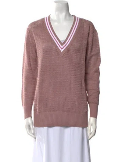Pre-owned Varley V-neck Sweater W/ Tags In Pink