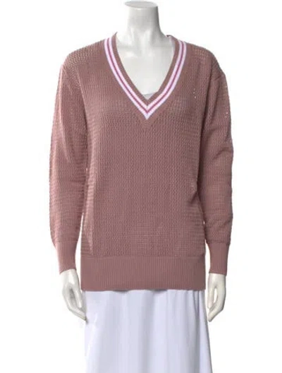 Pre-owned Varley V-neck Sweater W/ Tags In Pink