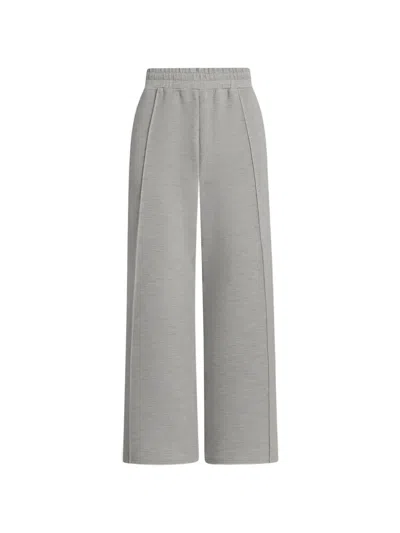 Varley Wide-leg Jersey Track-pants In Gray