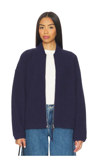 Varley Willmont Patch Pocket Fleece In Blue