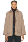 Varley Wilson Quilted Jacket In Gold