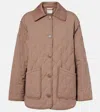 Varley Wilson Quilted Jacket In Brown