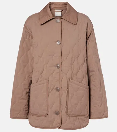 Varley Wilson Quilted Jacket In Brown