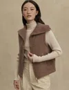 Varley Aspen Funnel-neck Gilet In Brown