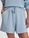 Varley Womens Cashmere Blue Atrium High-rise Stretch-woven Shorts Xs