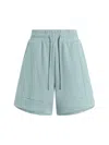 Varley Atrium Drawstring Shorts In Blue