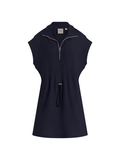 Varley Women's Avaya Half-zip Minidress In Black