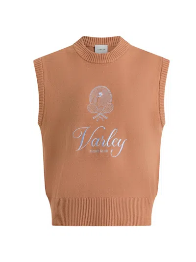 Varley Women's Avis Namesake Knit Vest In Brown