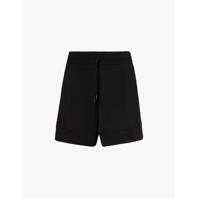 VARLEY WOMENS BLACK ALDER DRAWSTRING-WAIST STRETCH-WOVEN JERSEY SHORTS