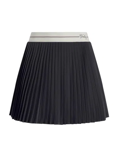 Varley Women's Clemency High-rise Pleated Miniskort In Black