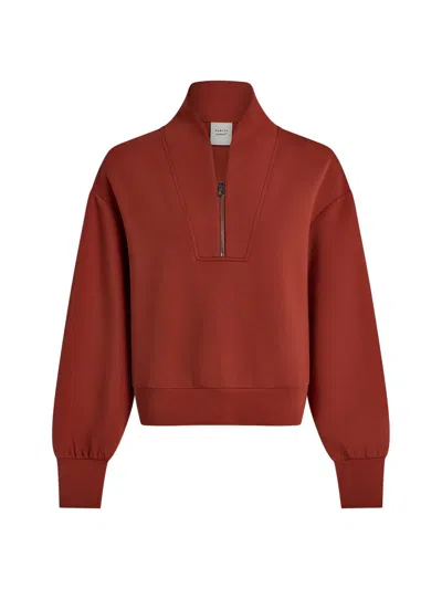 Varley Davidson Woven Sweatshirt In Brown