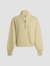 Varley Davidson Half Zip Sweatshirt In Yellow