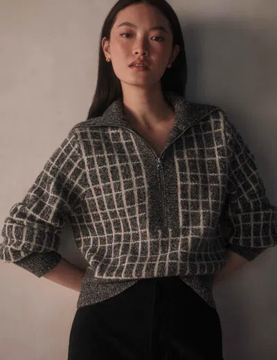 Varley Women's Furley Half Zip Knit In Gray