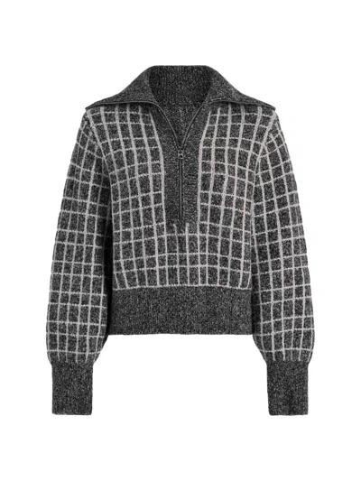 Varley Women's Furley Plaid Half-zip Sweater