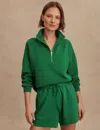 Varley Hawley Half Zip Sweatshirt Verdant Green In Green