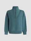 Varley Hawley Half-zip Sweatshirt In Green