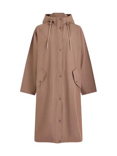 Varley Isa Lightweight Cotton-nylon Jacket In Brown