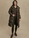 Varley Women's Katya Long Down Puffer In Brown