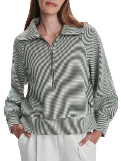 Varley Women's Milano Striped Cotton-blend Sweatshirt