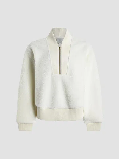 Varley Jaylin Half Zip Fleece Pullover In Orange