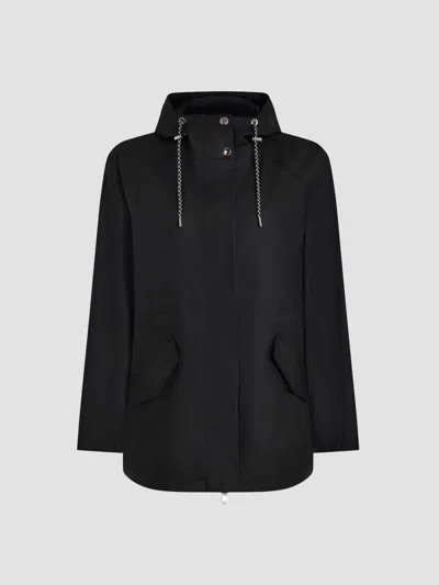 Varley Women's Orlen Drawstring Short Rain Jacket In Black