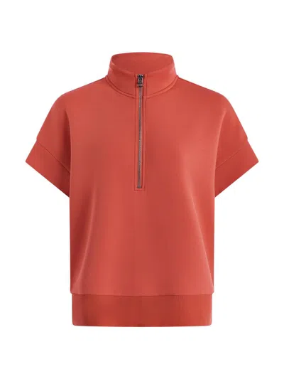 Varley Ritchie Short Sleeve Sweatshirt In Red
