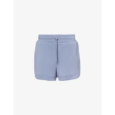 Varley Womens Stone Blue Ollie High-rise Stretch-jersey Shorts