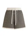 Varley Cotton Knitted Villiers Shorts In Multi