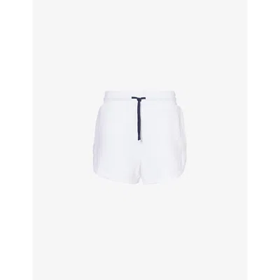 Varley Womens White Ollie High-rise Stretch-jersey Shorts