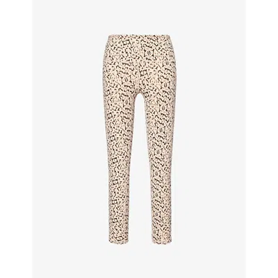 Varley Womens Almond Abstract Leopard Move Pocket 25' High-rise Printed Stretch Recycled-polyester Leggings