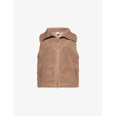 Varley Womens Aspen Fleece Gilet Ash Taupe Xl