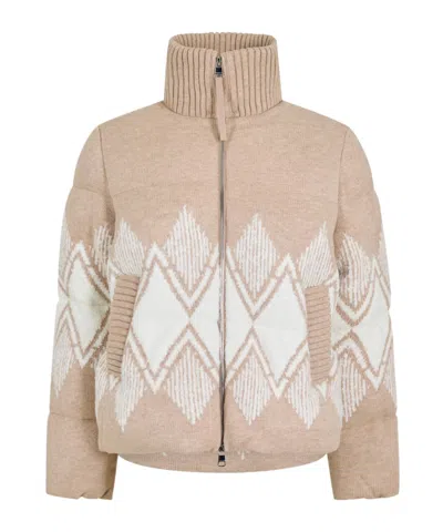Varley Womens Belinda Knit Puffer In Neutral