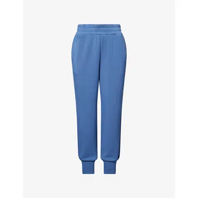 Varley Womens Bijou Blue The Slim Cuff Woven Jogging Bottoms