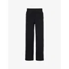 Varley Womens Drawstring-waistband Wide-leg Mid-rise Stretch-woven Trousers Black In Black