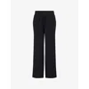 Varley Womens Black The Wide-leg Drawstring Stretch-woven Jogging Bottoms In Black