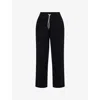 Varley Womens  Brushed Straight-leg Stretch-woven Jogging Bottoms In Black