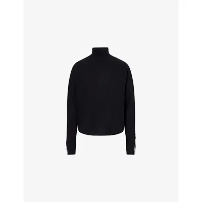 Varley Womens  Rona High-neck Stretch-woven Top In Black