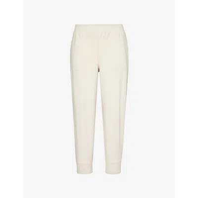 Varley Womens Cement Marl Brushed 25' Slim-cuff Stretch-woven Jogging Bottoms
