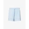 Varley Womens Cashmere Blue Atrium High-rise Stretch-woven Shorts Xs