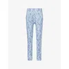 Varley Womens Chambray Leopard Move High-rise Leggings