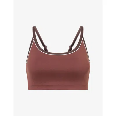 Varley Womens Freesoft™ Piper Sports Bra Brown Stone