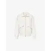 Varley Womens Garcia Zip-through Stretch-jersey Sweatshirt Ivory Marl In Ivory Marl