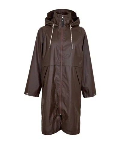 Varley Womens Kirsten Raincoat In Brown