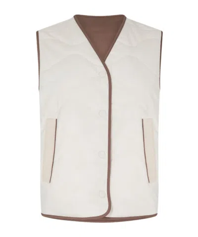 Varley Womens Lori Reversible Gilet In White