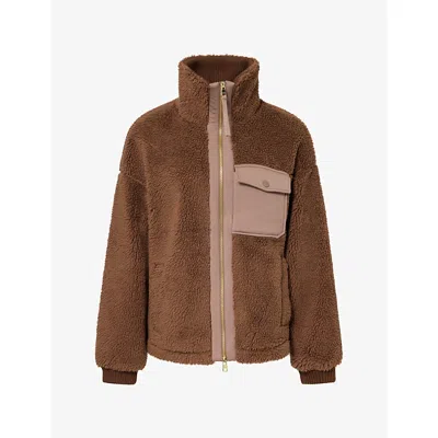 Varley Womens Lowell Faux-shearling Jacket Carafe