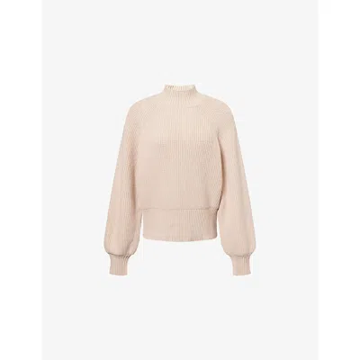 Varley Womens Cement Martina High-neck Knitted Jumper In Neutral