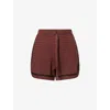 Varley Womens Ironwood Morden Cotton-knit Shorts Xs In Multi