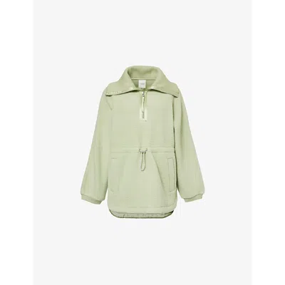 Varley Womens Parnel Half-zip Fleece Sweatshirt Snow Sage